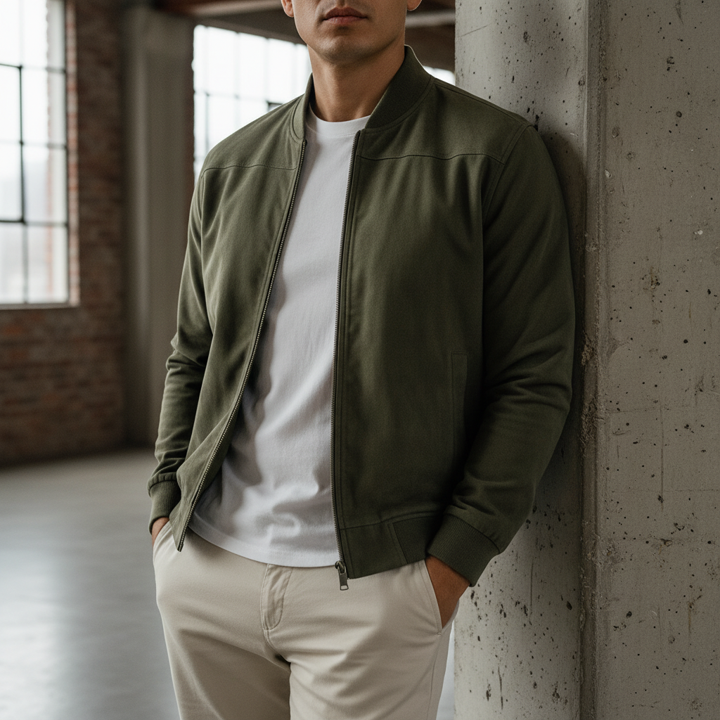 Valryn Suede-Look Bomber Jacket